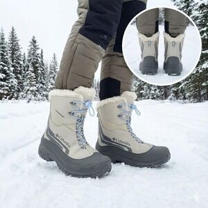 Columbia Girls Bugaboot Plus IV Omni-Heat Waterproof 400g Snow Boot Size 6 Y